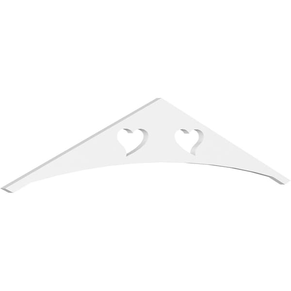 Ekena Millwork Pitch Winston Architectural Grade PVC Gable Pediment, 60"W x 12 1/2"H x 1"P (5/12) GPP060X013X100WIN - main